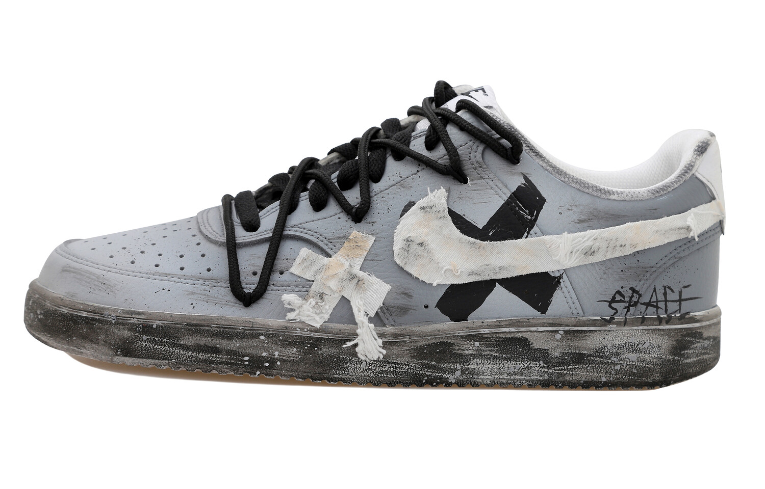 Кроссовки Nike Court Vision 1 Skateboarding Shoes Men Low-top Off Black, серый/черный
Кроссовки Nike Court Vision 1 Skateboarding Shoes Men Low-top Off Black, серый/черный