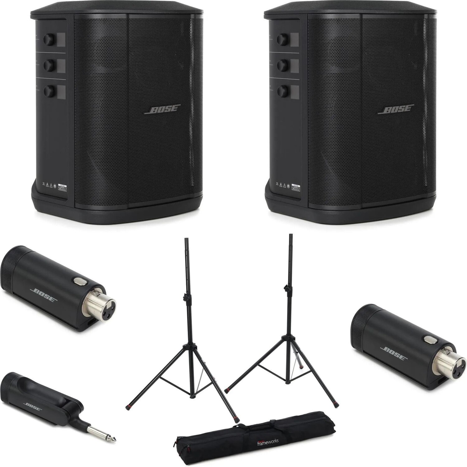 Новая многопозиционная акустическая система Bose S1 Pro+ с беспроводной парой на аккумуляторе — комплект микрофона и инструментов
Новая многопозиционная акустическая система Bose S1 Pro+ с беспроводной парой на аккумуляторе — комплект микрофона и инструментов