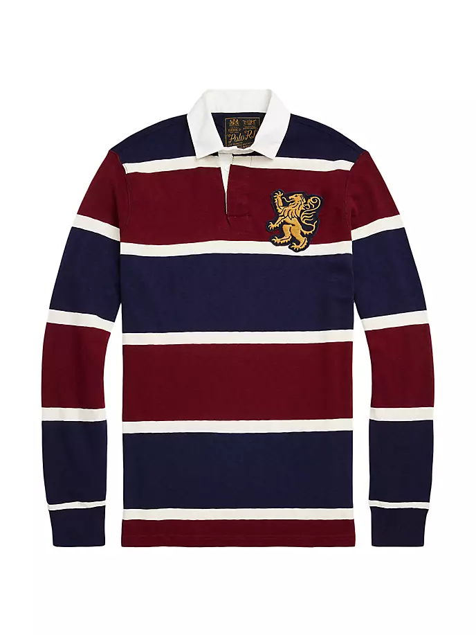 Полосатая футболка-поло с длинными рукавами в стиле регби Polo Ralph Lauren, цвет classic wine
Полосатая футболка-поло с длинными рукавами в стиле регби Polo Ralph Lauren, цвет classic wine