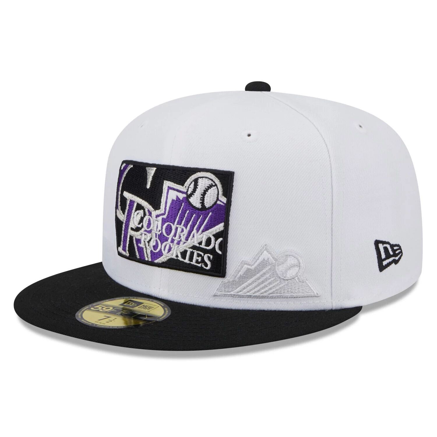 Мужская приталенная шляпа New Era белого/черного цвета Colorado Rockies State 59FIFTY
Мужская приталенная шляпа New Era белого/черного цвета Colorado Rockies State 59FIFTY