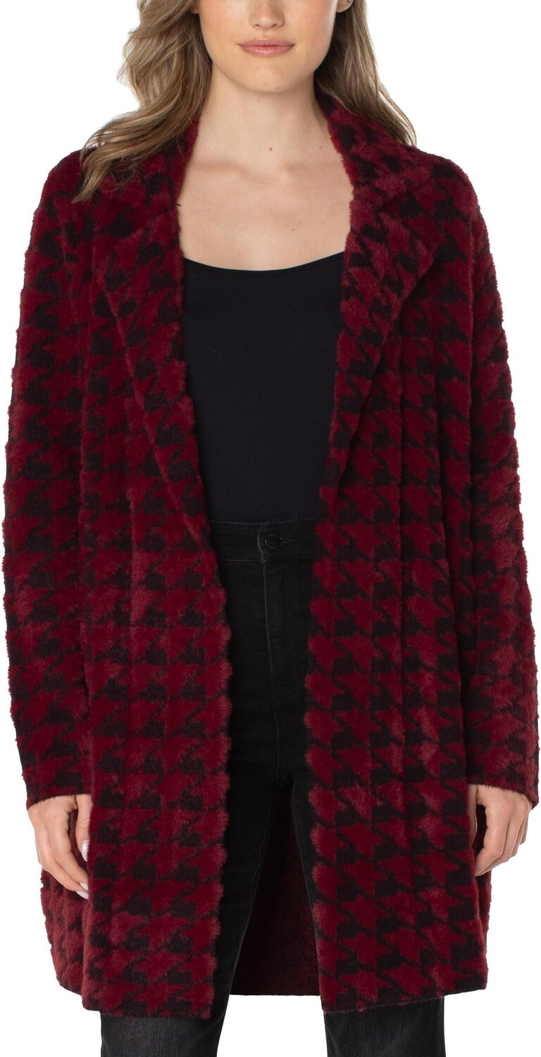 Свитер-кодиган с открытой передней частью Liverpool Los Angeles, цвет Burgundy Black Houndstooth
Свитер-кодиган с открытой передней частью Liverpool Los Angeles, цвет Burgundy Black Houndstooth