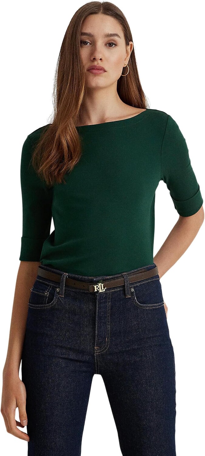 Топ из хлопковой смеси с вырезом «лодочкой» LAUREN Ralph Lauren, цвет Season Green
Топ из хлопковой смеси с вырезом «лодочкой» LAUREN Ralph Lauren, цвет Season Green