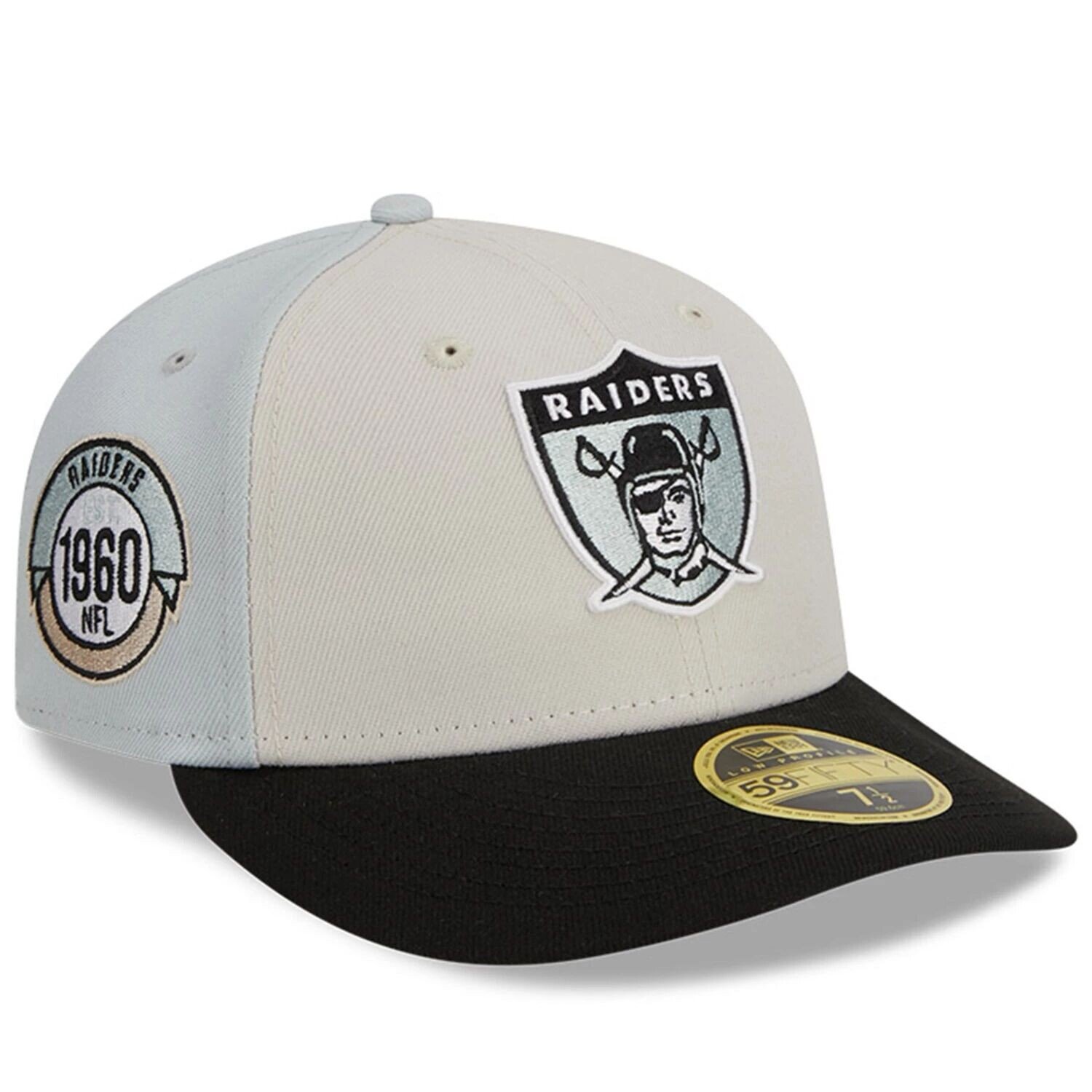 Мужская кепка New Era кремового/черного цвета Las Vegas Raiders 2023 Sideline Historic Low Profile 59FIFTY.
Мужская кепка New Era кремового/черного цвета Las Vegas Raiders 2023 Sideline Historic Low Profile 59FIFTY.