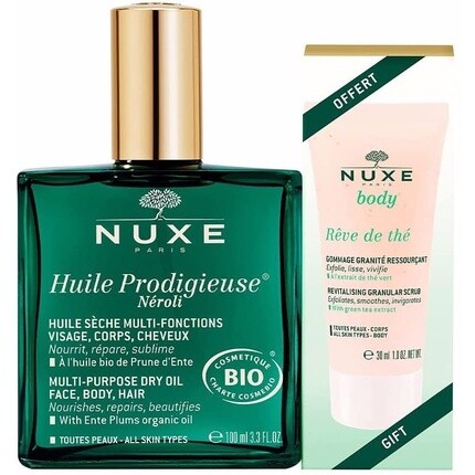 Prodigieux Huile Prodigieuse NRoli Organic 100мл со свободным телом Rгєve De Th Восстанавливающий гранулированный скраб 30мл, Nuxe
Prodigieux Huile Prodigieuse NRoli Organic 100мл со свободным телом Rгєve De Th Восстанавливающий гранулированный скраб 30мл, Nuxe