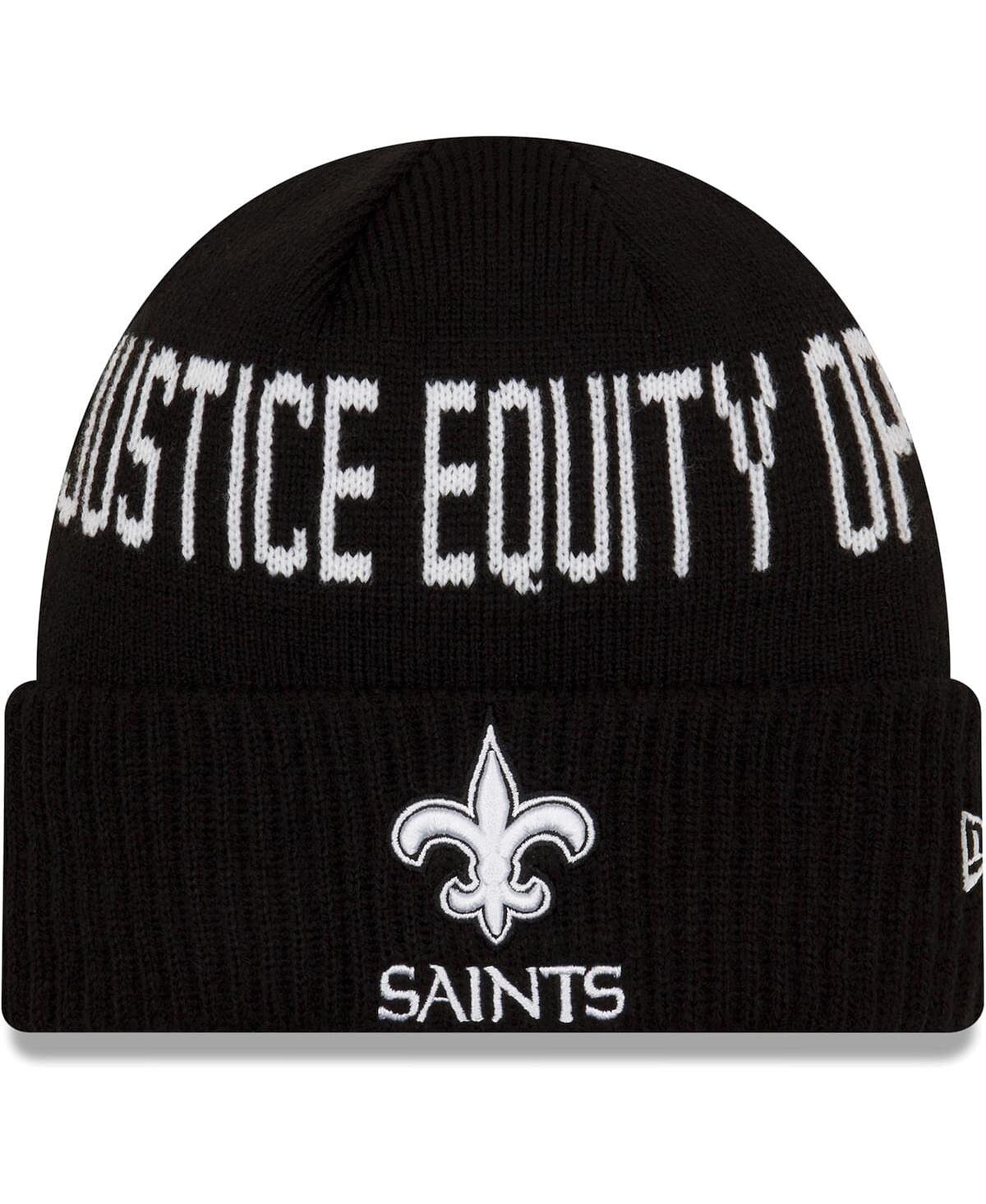 Мужская черная вязаная шапка New Orleans Saints Team Social Justice с манжетами New Era
Мужская черная вязаная шапка New Orleans Saints Team Social Justice с манжетами New Era
