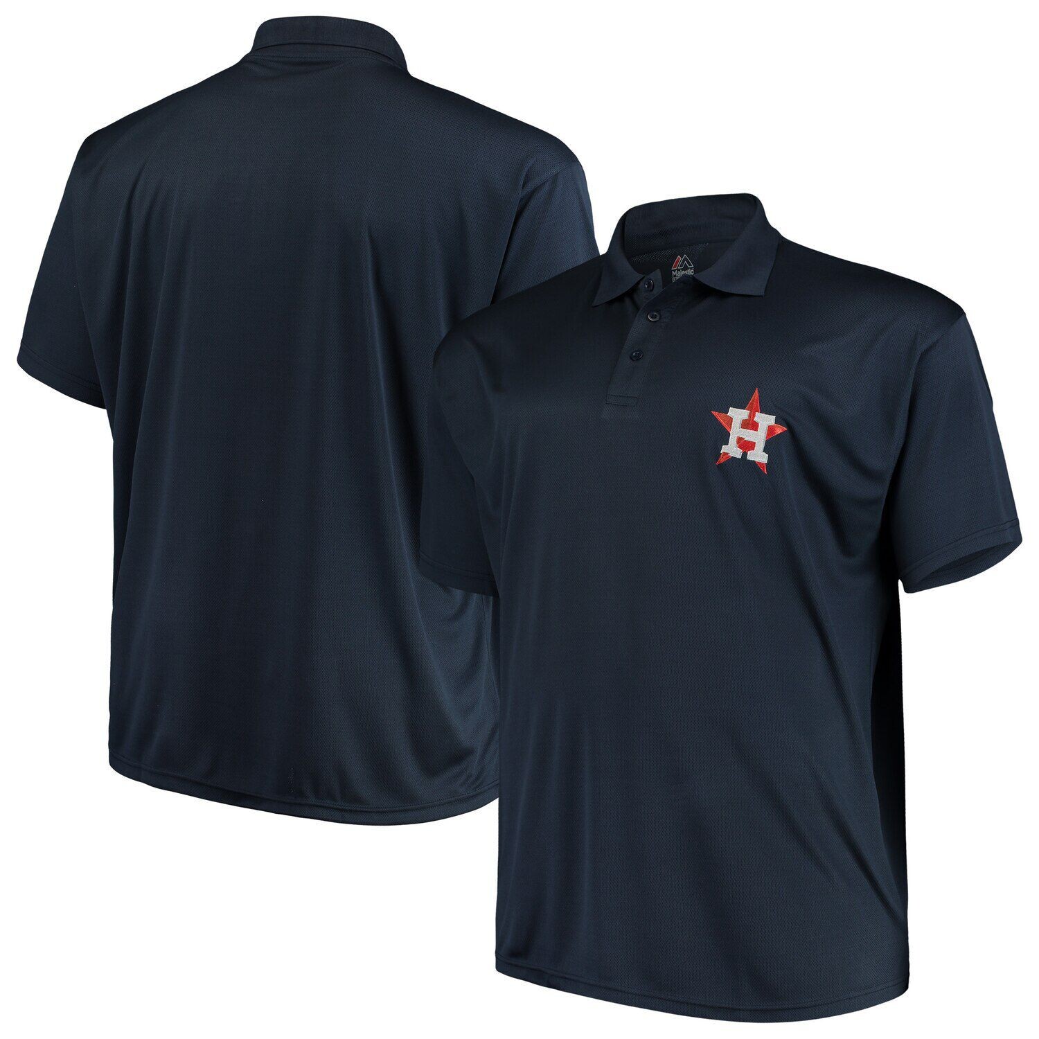 Мужская однотонная рубашка-поло Majestic Navy Houston Astros Big & Tall Birdseye Fanatics
Мужская однотонная рубашка-поло Majestic Navy Houston Astros Big & Tall Birdseye Fanatics
