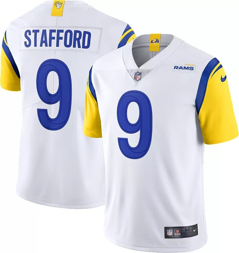 Мужская альтернативная белая майка Nike Los Angeles Rams Matt Stafford #9 Vapor Limited
Мужская альтернативная белая майка Nike Los Angeles Rams Matt Stafford #9 Vapor Limited