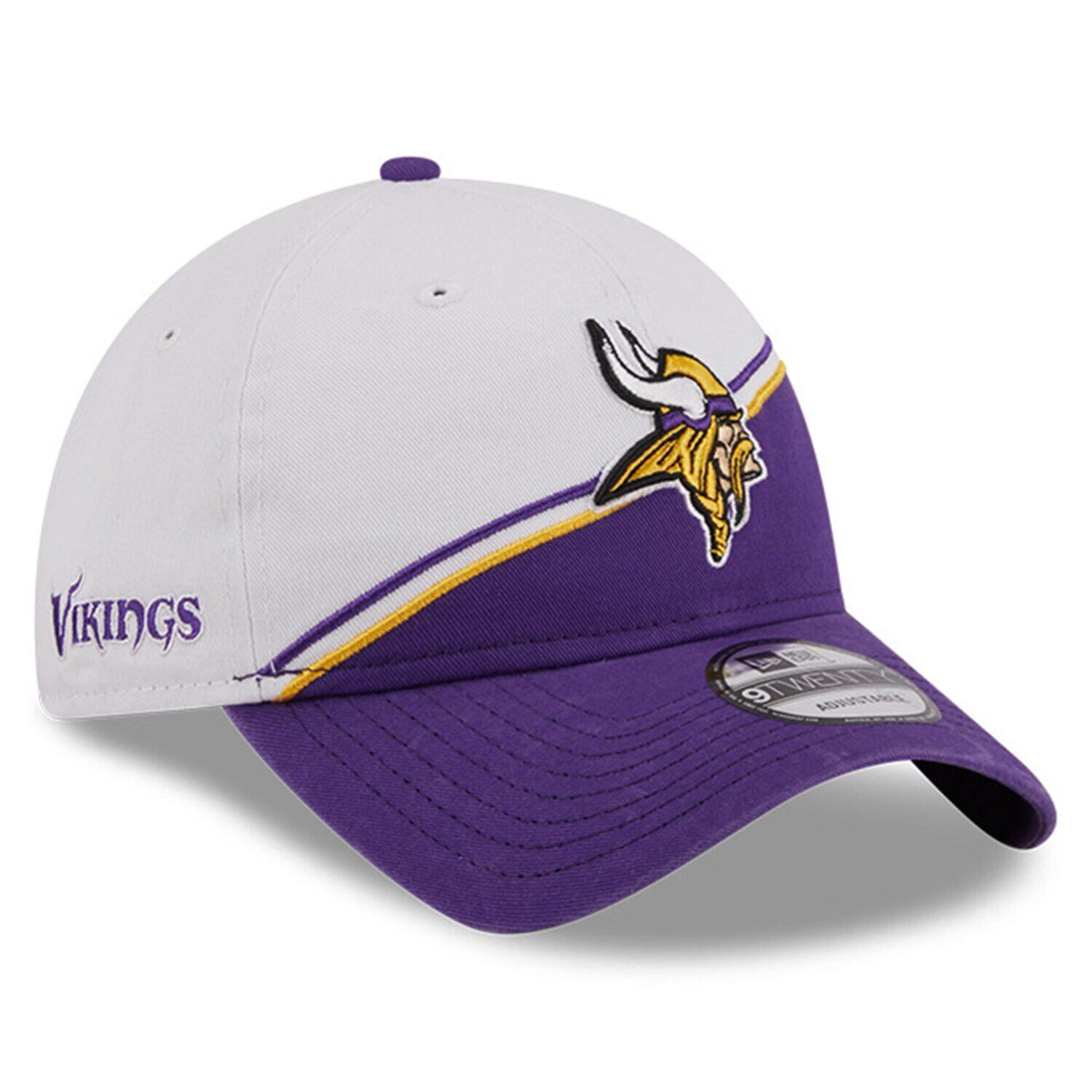 Мужская регулируемая кепка New Era белого/фиолетового цвета Minnesota Vikings 2023 Sideline 9TWENTY
Мужская регулируемая кепка New Era белого/фиолетового цвета Minnesota Vikings 2023 Sideline 9TWENTY