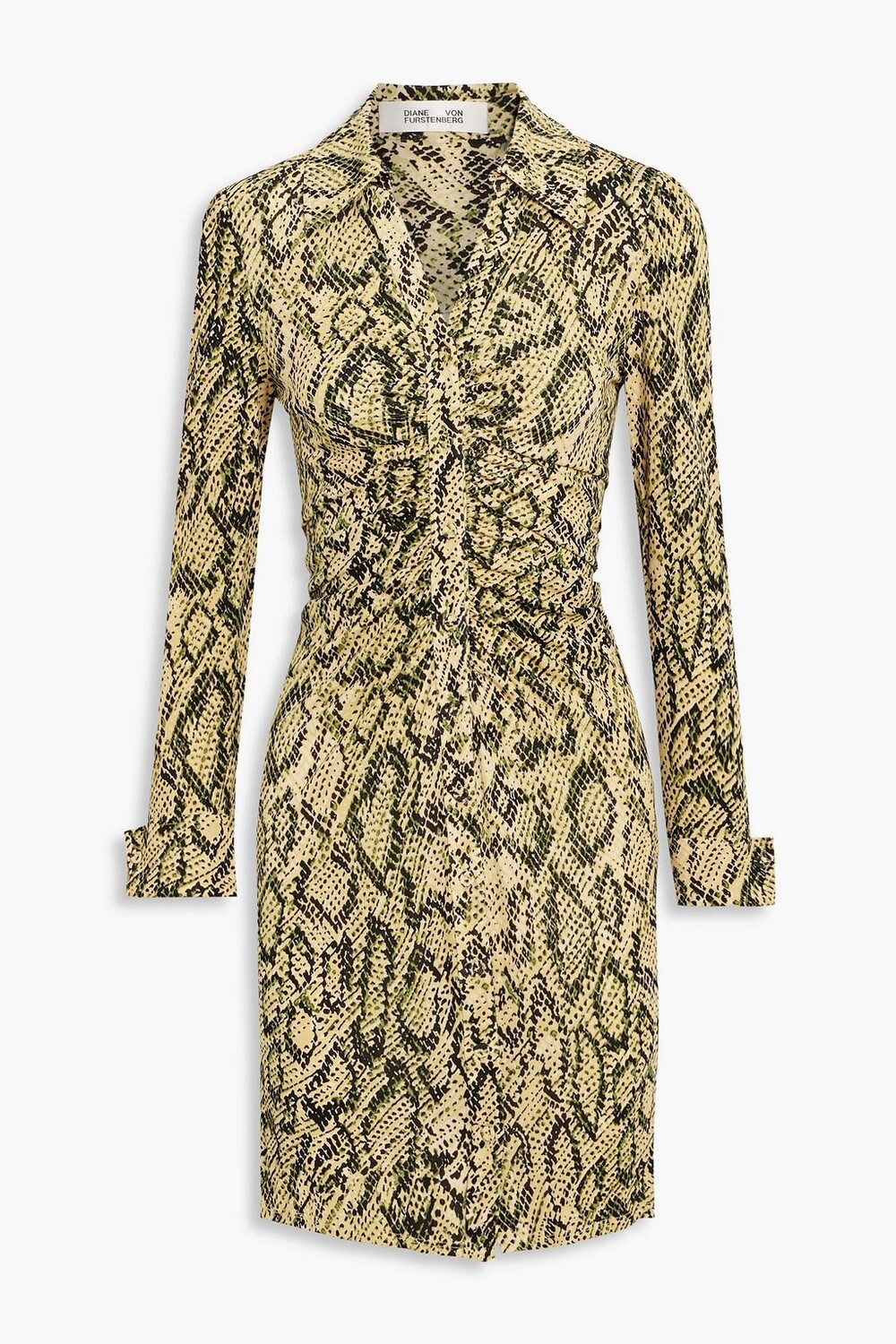 Платье-рубашка мини из джерси Sheska со сборками и принтом DIANE VON FURSTENBERG, зеленый
Платье-рубашка мини из джерси Sheska со сборками и принтом DIANE VON FURSTENBERG, зеленый