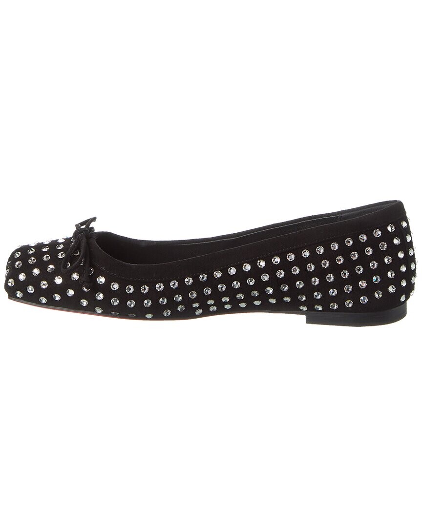 Christian Louboutin Mamadrague Замшевые туфли на плоской подошве со стразами, черный
Christian Louboutin Mamadrague Замшевые туфли на плоской подошве со стразами, черный