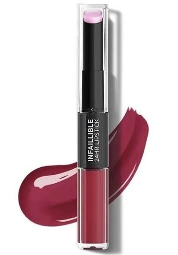 Loreal Paris Infaillible 2-step 24 Hour Lasting Liquid Lipstick & Balm 302 Rose Eternite
Loreal Paris Infaillible 2-step 24 Hour Lasting Liquid Lipstick & Balm 302 Rose Eternite