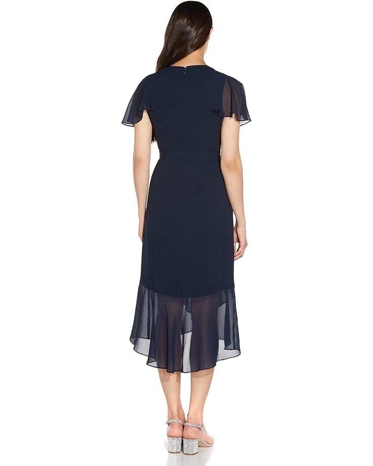Платье Adrianna Papell Stretch Crepe and Chiffon Flutter Sleeve Midi Dress, цвет Blue Moon
Платье Adrianna Papell Stretch Crepe and Chiffon Flutter Sleeve Midi Dress, цвет Blue Moon