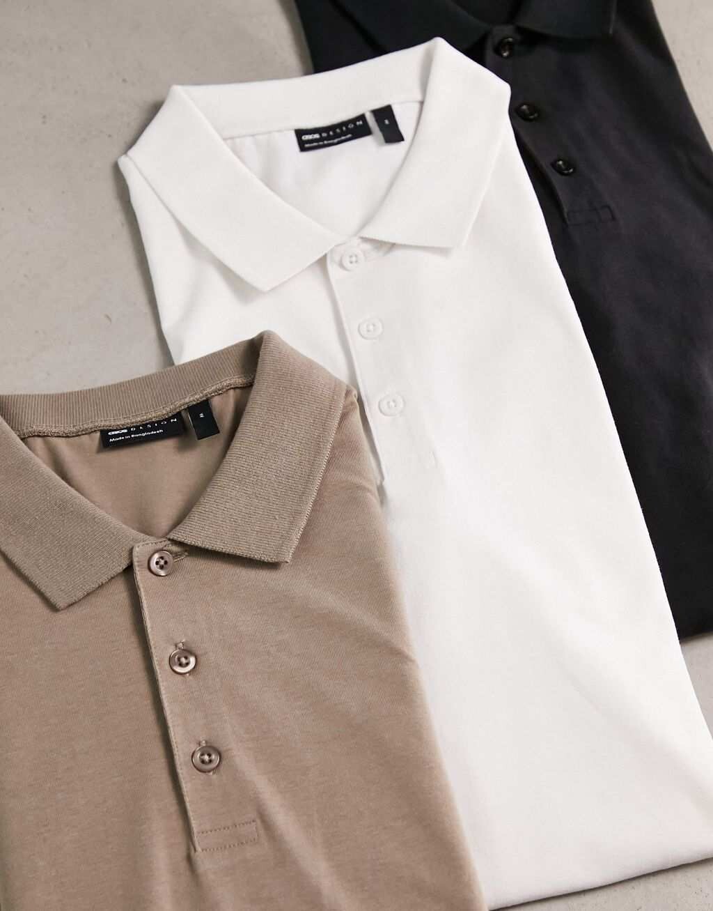Комплект из трех поло облегающего кроя с длинными рукавами ASOS DESIGN белого, черного и бежевого цвета
Комплект из трех поло облегающего кроя с длинными рукавами ASOS DESIGN белого, черного и бежевого цвета