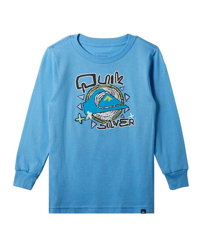 Хлопковая футболка с длинными рукавами и графическим логотипом Little Boys Quiksilver, синий
Хлопковая футболка с длинными рукавами и графическим логотипом Little Boys Quiksilver, синий