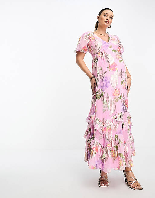 Розовое платье макси с оборками и оборками по подолу ASOS DESIGN Maternity, Розовый
Розовое платье макси с оборками и оборками по подолу ASOS DESIGN Maternity, Розовый
