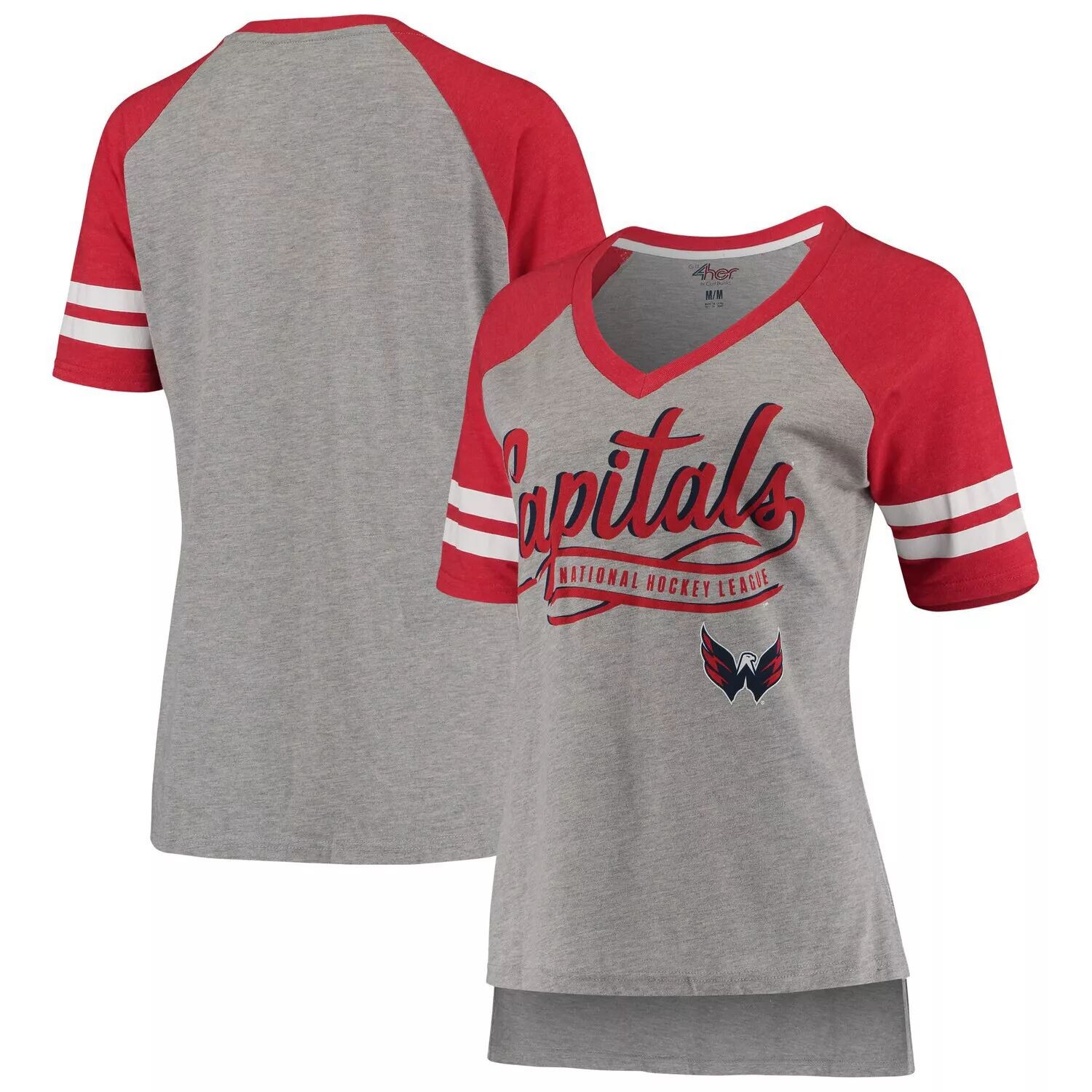 Женская футболка G-III 4Her by Carl Banks Heathered Grey/Red Washington Capitals Goal Line реглан
Женская футболка G-III 4Her by Carl Banks Heathered Grey/Red Washington Capitals Goal Line реглан