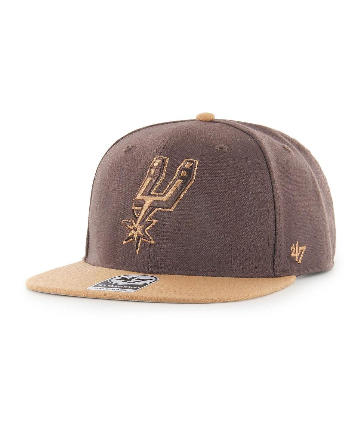 Мужская коричневая двухцветная кепка San Antonio Spurs No Shot Captain Snapback '47 Brand
Мужская коричневая двухцветная кепка San Antonio Spurs No Shot Captain Snapback '47 Brand