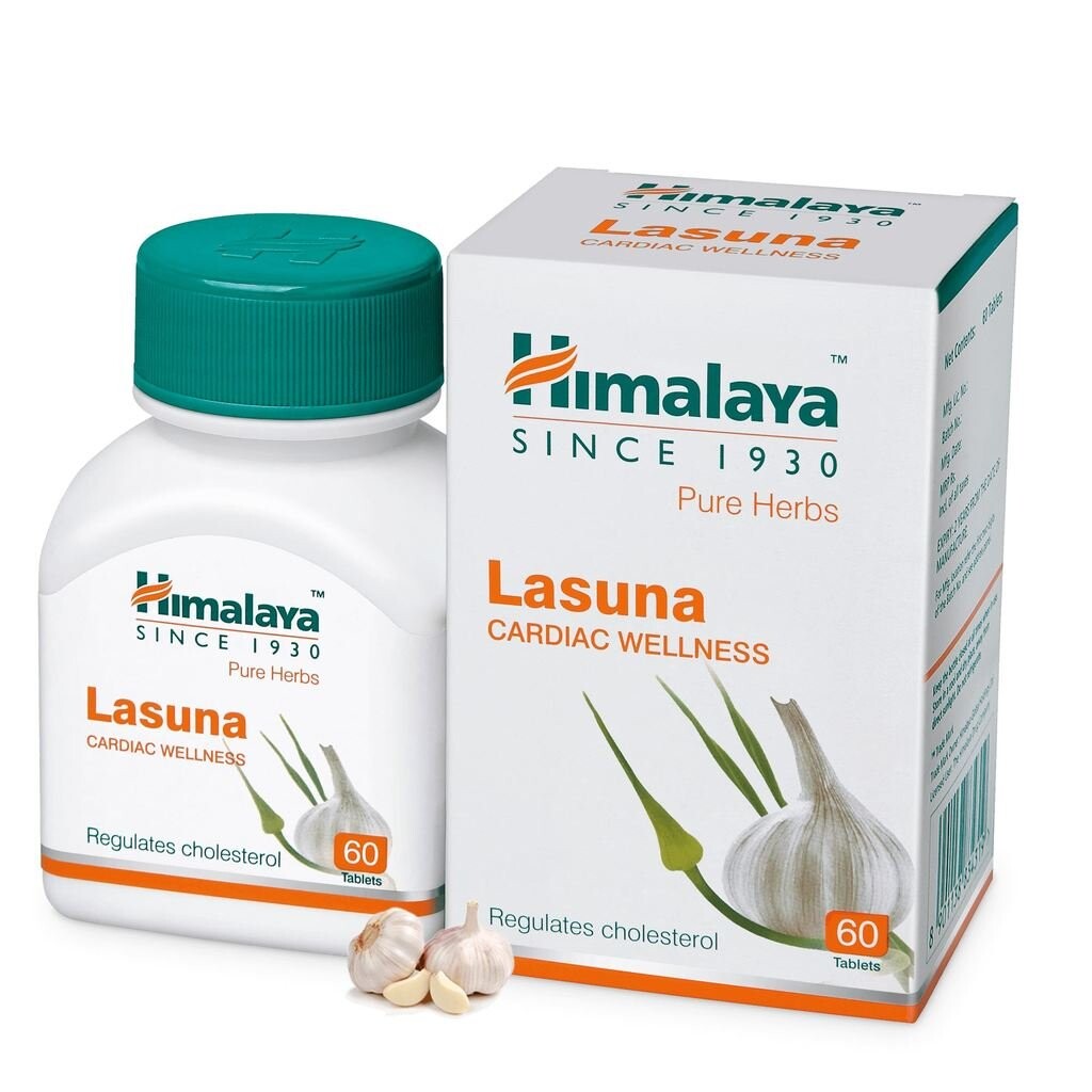 Биологически активная добавка Lasuna с чесноком и холестерином Himalaya, 60 таблеток
Биологически активная добавка Lasuna с чесноком и холестерином Himalaya, 60 таблеток