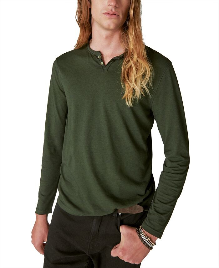 Мужская футболка с длинными рукавами и разрезом на шее Venice Burnout Lucky Brand, зеленый
Мужская футболка с длинными рукавами и разрезом на шее Venice Burnout Lucky Brand, зеленый