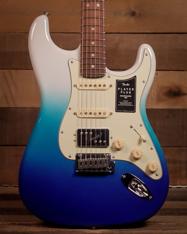 Электрогитара Fender Player Plus Stratocaster HSS, Pau Ferro, Belair Blue, Deluxe Bag
Электрогитара Fender Player Plus Stratocaster HSS, Pau Ferro, Belair Blue, Deluxe Bag