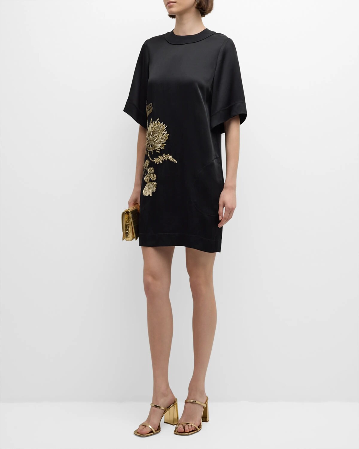 Платье прямого кроя из кованого атласа с цветочными деталями Jason Wu Collection, цвет Black
Платье прямого кроя из кованого атласа с цветочными деталями Jason Wu Collection, цвет Black
