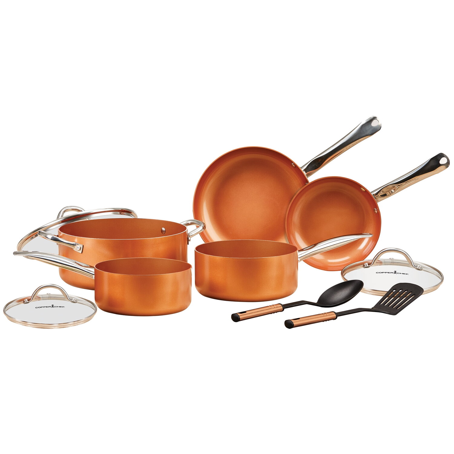 Набор сковородок Copper Chef из 10 предметов с антипригарным покрытием и керамикойTech, цвет Brown
Набор сковородок Copper Chef из 10 предметов с антипригарным покрытием и керамикойTech, цвет Brown