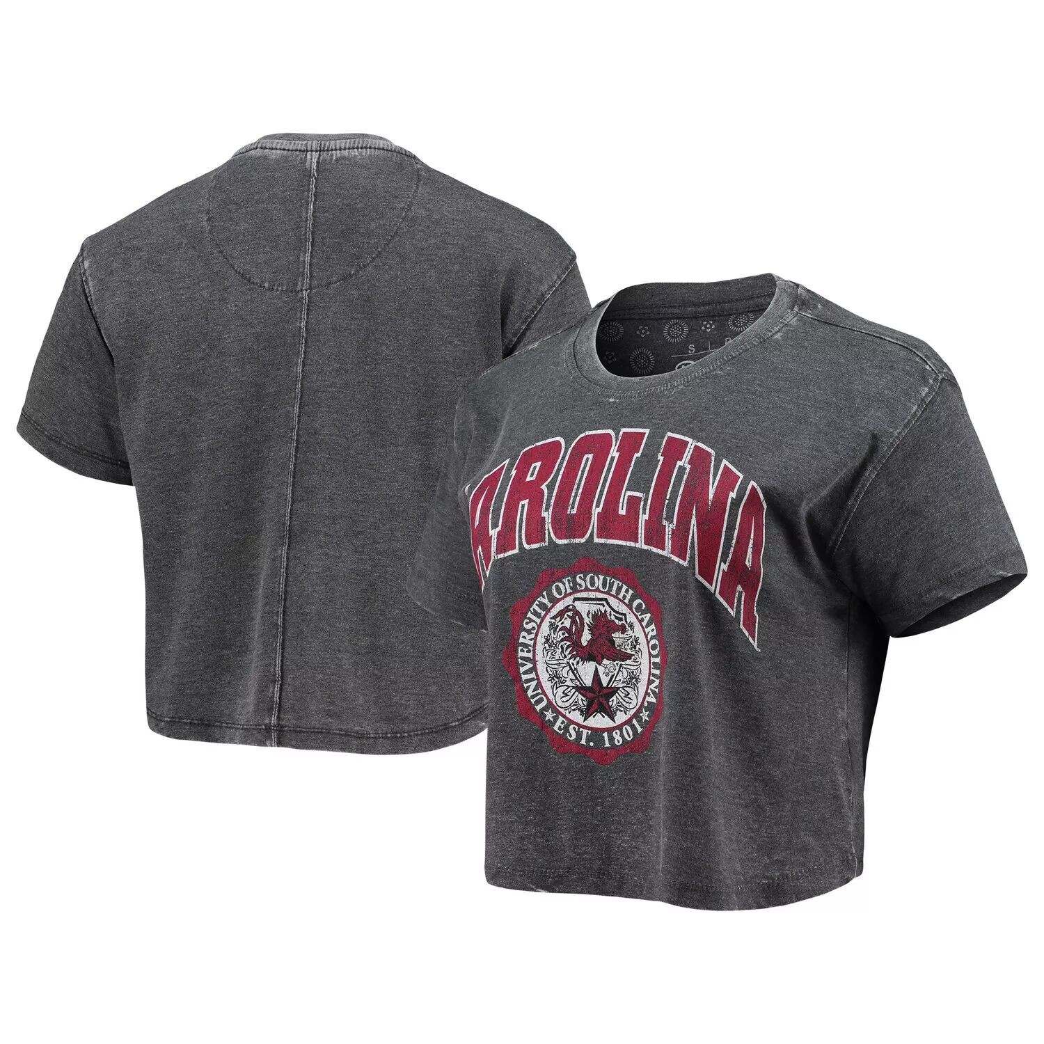 Черная женская укороченная футболка Pressbox South Carolina Gamecocks Edith Vintage Burnout, Черный
Черная женская укороченная футболка Pressbox South Carolina Gamecocks Edith Vintage Burnout, Черный