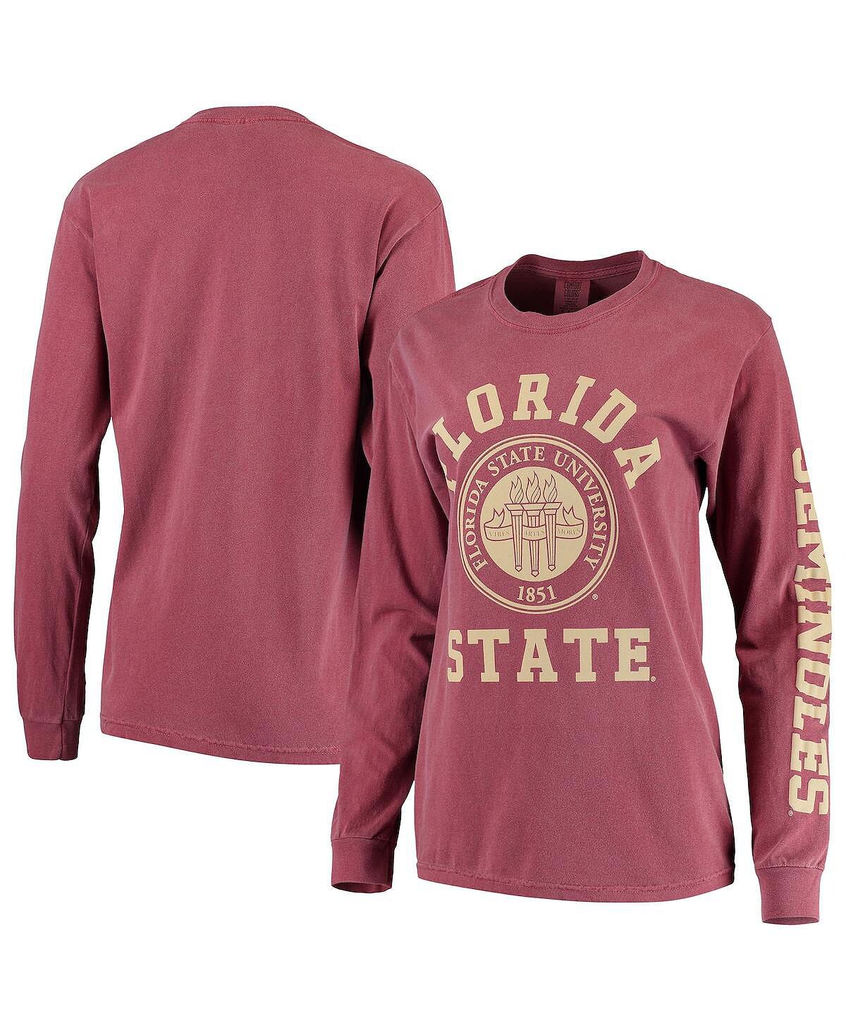 Женская гранатовая футболка с длинными рукавами и логотипом Florida State Seminoles в комфортных цветах с печатью университета Summit Sportswear
Женская гранатовая футболка с длинными рукавами и логотипом Florida State Seminoles в комфортных цветах с печатью университета Summit Sportswear