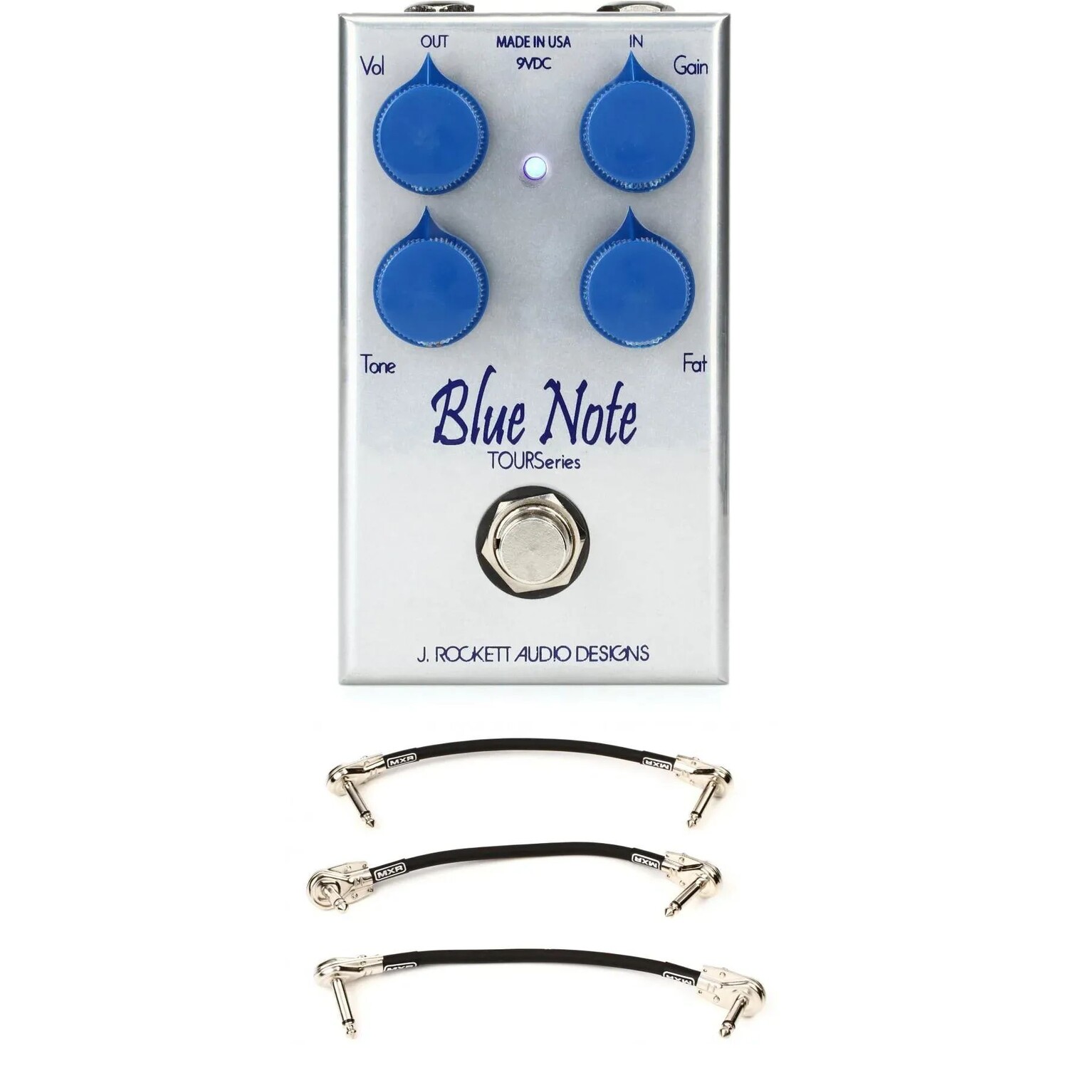 Педаль J. Rockett Audio Designs Blue Note Boost/Overdrive с 3 соединительными кабелями
Педаль J. Rockett Audio Designs Blue Note Boost/Overdrive с 3 соединительными кабелями