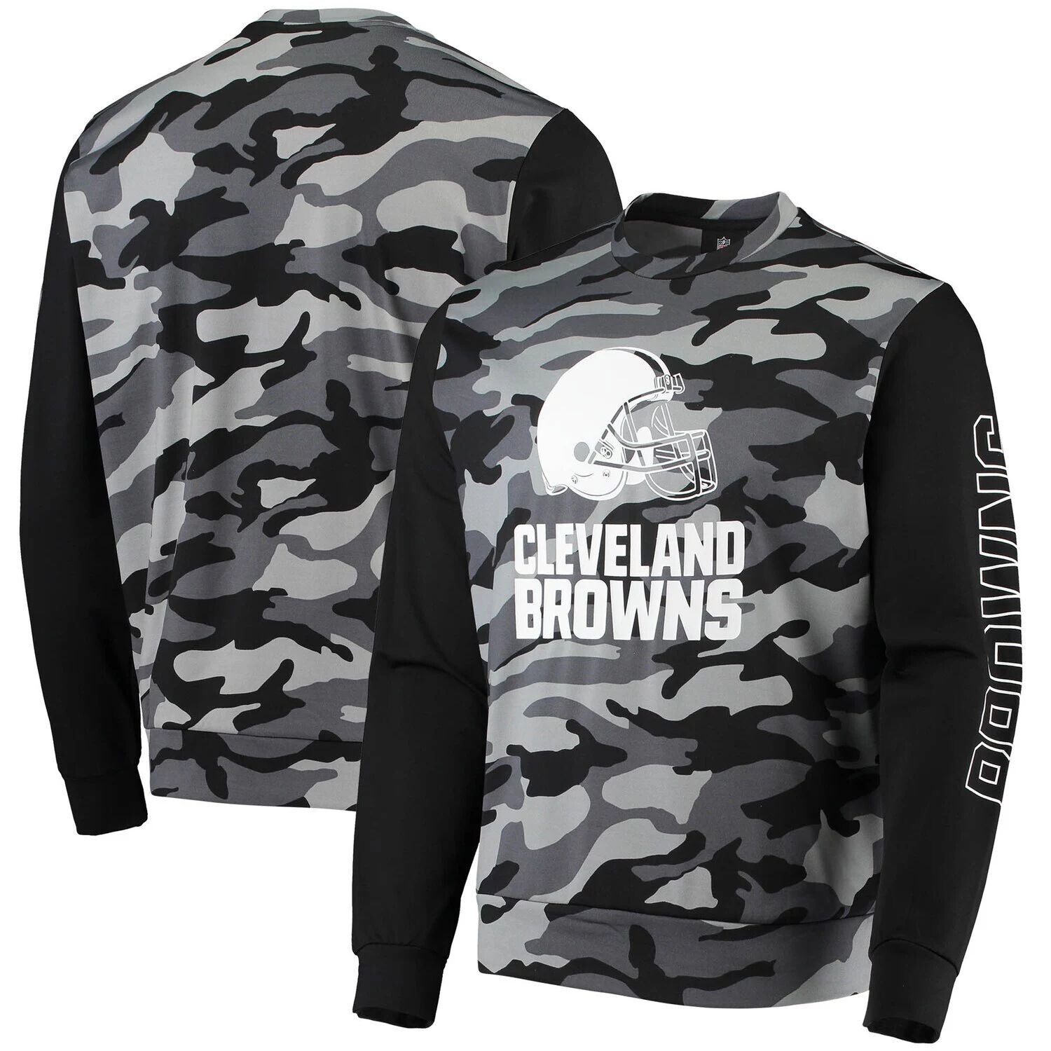 Мужская черная футболка с камуфляжным принтом FOCO Cleveland Browns с длинным рукавом, Черный
Мужская черная футболка с камуфляжным принтом FOCO Cleveland Browns с длинным рукавом, Черный