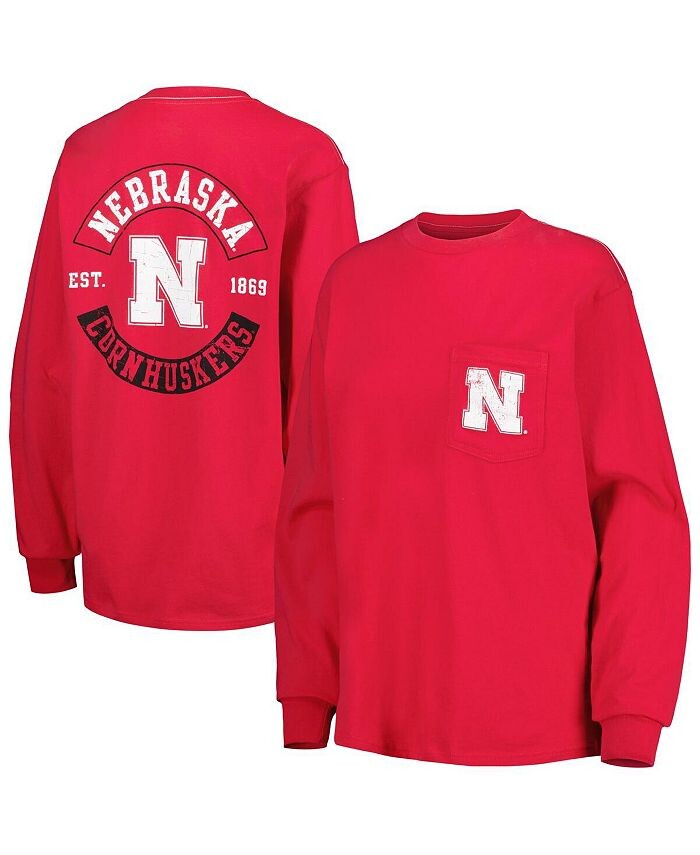 Женская футболка Scarlet с потертостями Nebraska Huskers, объемная футболка с длинными рукавами и карманами League Collegiate Wear, красный
Женская футболка Scarlet с потертостями Nebraska Huskers, объемная футболка с длинными рукавами и карманами League Collegiate Wear, красный