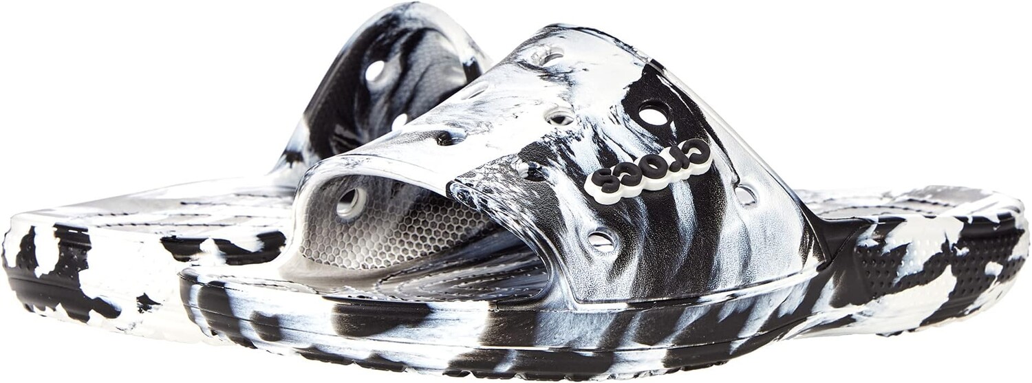 Сандалии Classic Slide - Tie-Dye Graphics Crocs, цвет White/Black Marbled Tie-Dye
Сандалии Classic Slide - Tie-Dye Graphics Crocs, цвет White/Black Marbled Tie-Dye