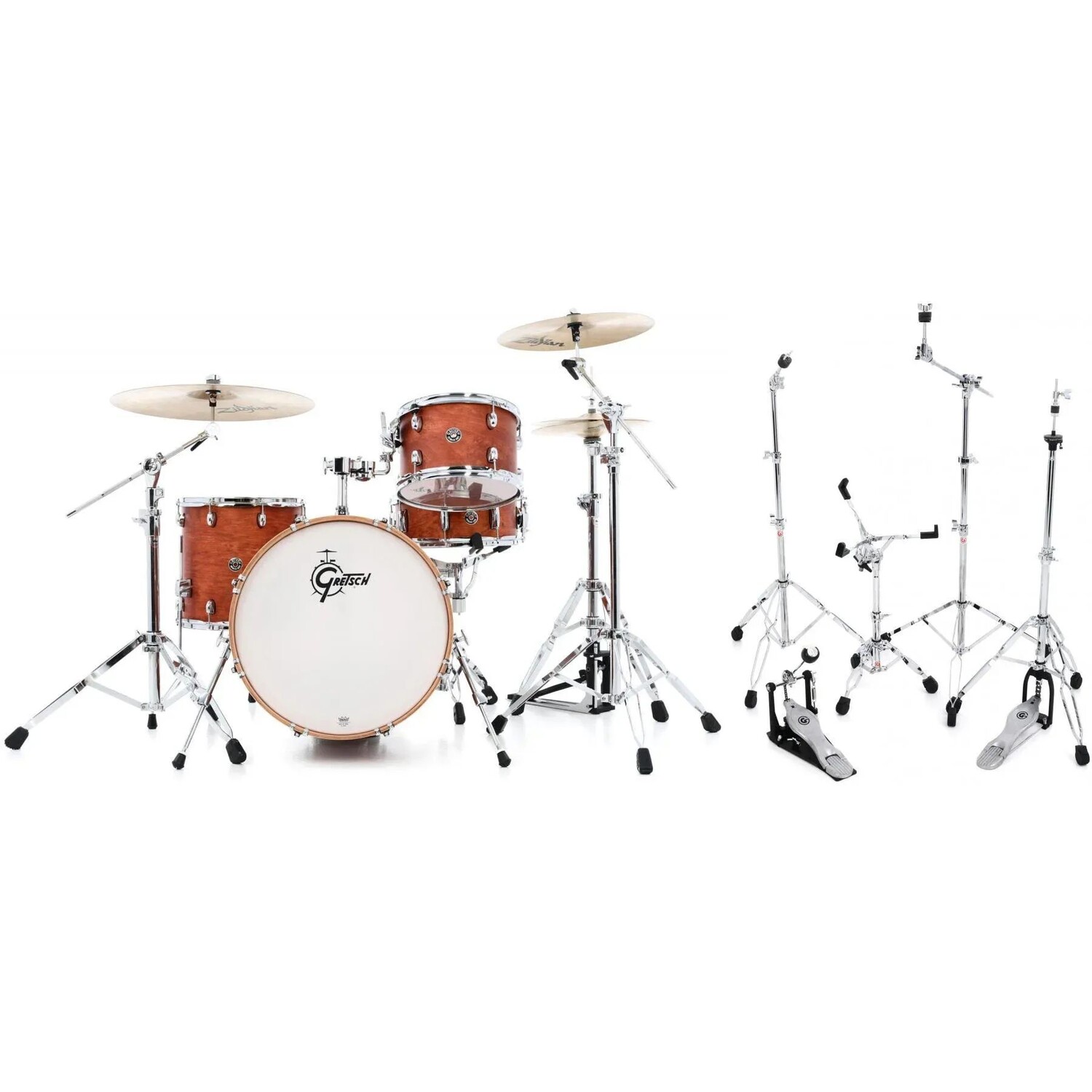 Gretsch Drums Catalina Club CT1-J404 Набор из 4 предметов с малым барабаном и комплектом оборудования — сатиновая ореховая глазурь
Gretsch Drums Catalina Club CT1-J404 Набор из 4 предметов с малым барабаном и комплектом оборудования — сатиновая ореховая глазурь