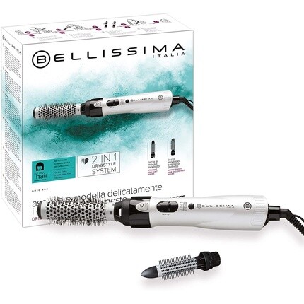 Bellissima Gh16 400 Кисть для укладки с теплым воздухом и 2 насадками, диаметр 25 мм, 400 Вт - Bianco, Imetec
Bellissima Gh16 400 Кисть для укладки с теплым воздухом и 2 насадками, диаметр 25 мм, 400 Вт - Bianco, Imetec