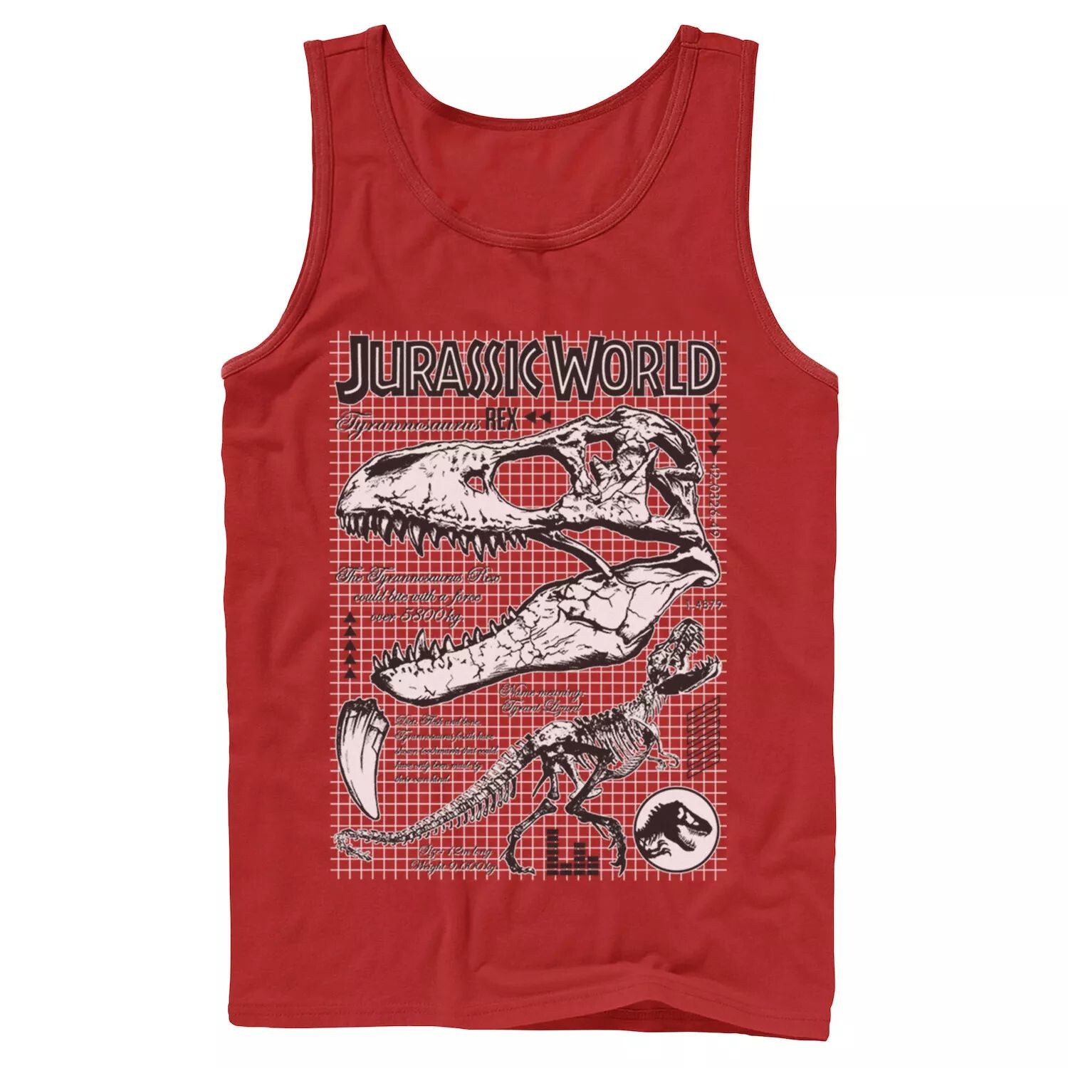 Мужская майка с изображением двух костей тираннозавра «Мир Юрского периода» Jurassic World
Мужская майка с изображением двух костей тираннозавра «Мир Юрского периода» Jurassic World