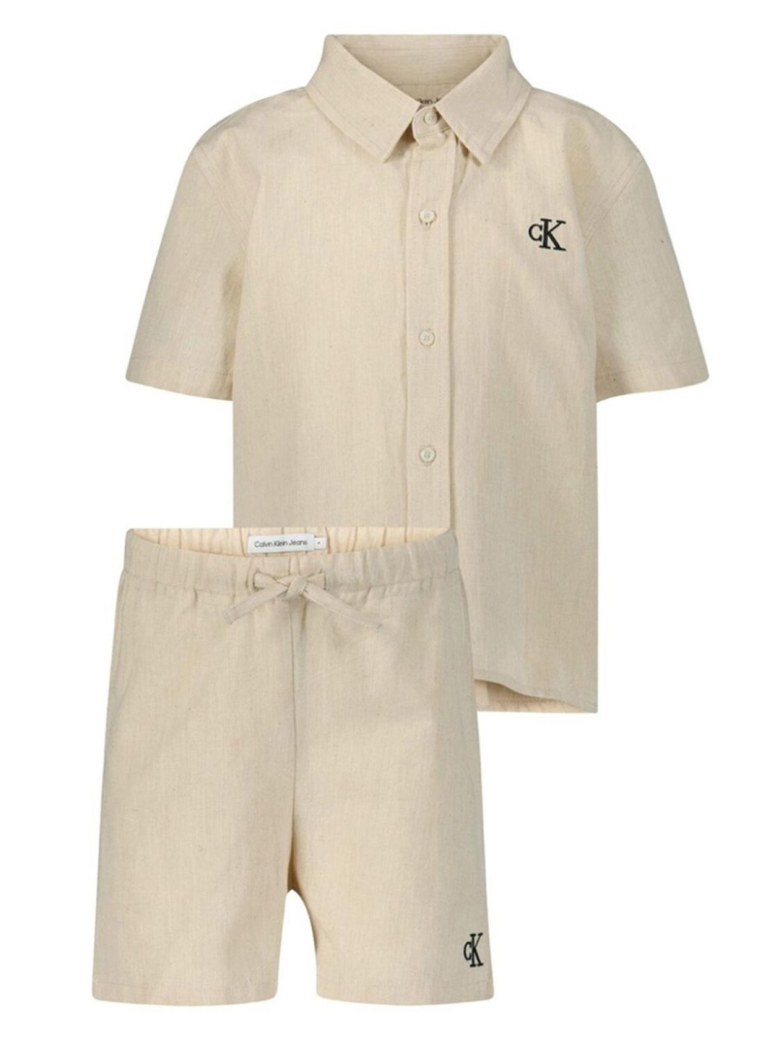 Комплект из рубашки и шортов с вышитым логотипом Calvin Klein Kids, нейтральный цвет
Комплект из рубашки и шортов с вышитым логотипом Calvin Klein Kids, нейтральный цвет