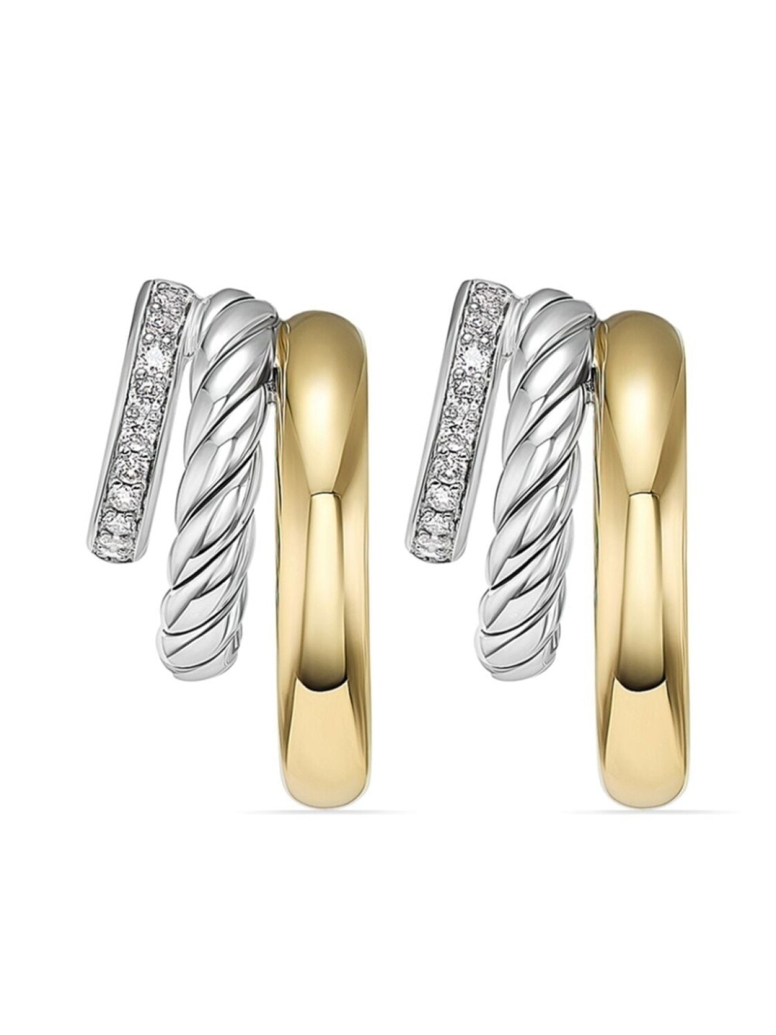 Серьги-кольца Mercer из желтого золота с бриллиантами David Yurman, серебряный
Серьги-кольца Mercer из желтого золота с бриллиантами David Yurman, серебряный