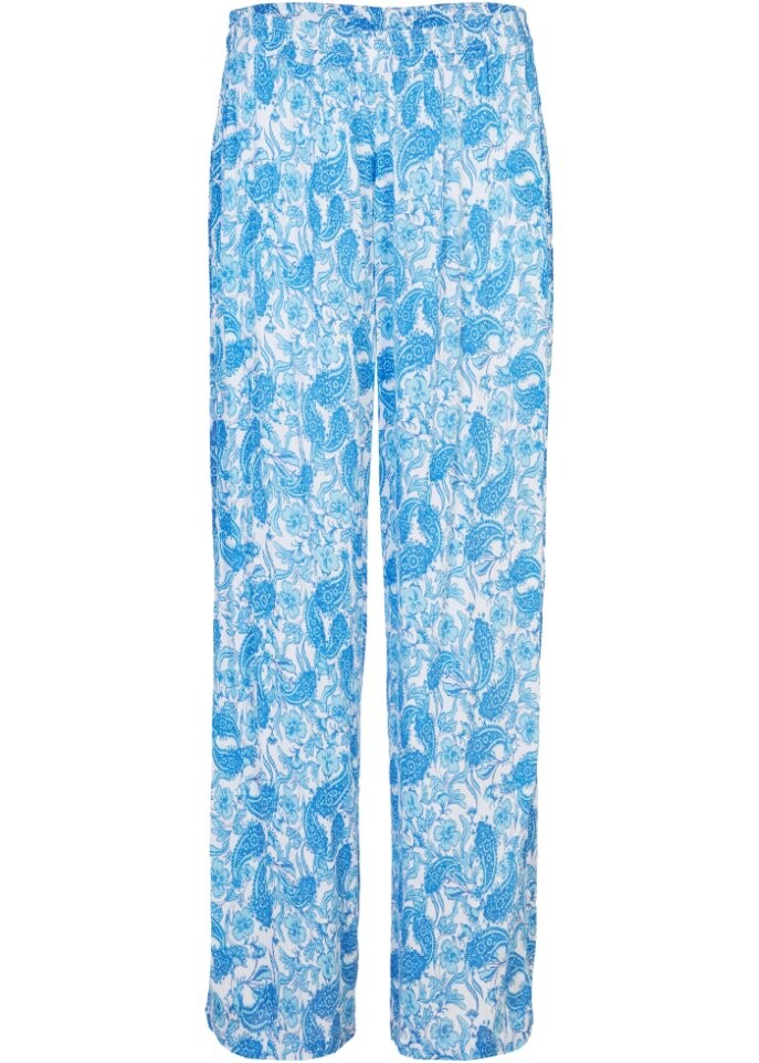 Брюки палаццо из вискозы с удобным поясом Bpc Bonprix Collection, голубой, Синий
Брюки палаццо из вискозы с удобным поясом Bpc Bonprix Collection, голубой, Синий