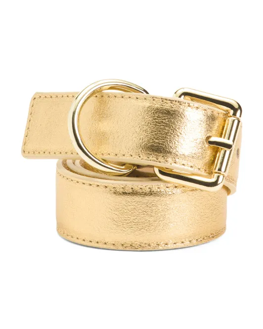 Кожаный ремень с эффектом металлик Made In Italy Persaman New York, цвет Gold
Кожаный ремень с эффектом металлик Made In Italy Persaman New York, цвет Gold
