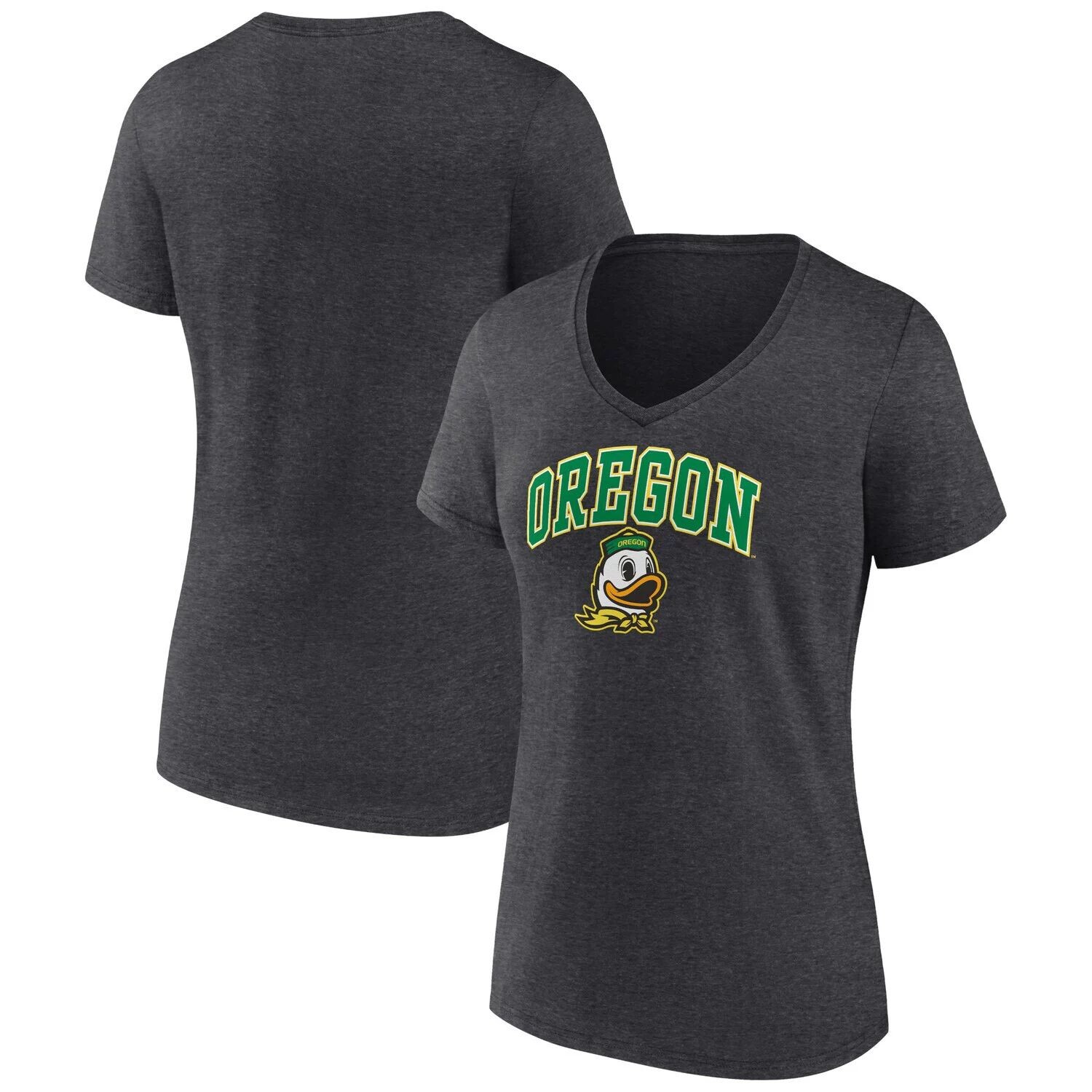 Женская футболка Fanatics с логотипом Heather Charcoal Oregon Ducks Evergreen Campus с v-образным вырезом Fanatics
Женская футболка Fanatics с логотипом Heather Charcoal Oregon Ducks Evergreen Campus с v-образным вырезом Fanatics