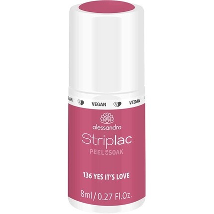 Лак для ногтей Striplac Peel Or Soak Vegan Yes It's Love Led, красный и розовый, 8 мл, Alessandro
Лак для ногтей Striplac Peel Or Soak Vegan Yes It's Love Led, красный и розовый, 8 мл, Alessandro