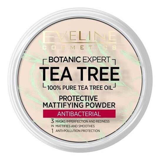 Антибактериальная матирующая и защитная пудра, 12 г Eveline Cosmetics, Botanic Expert Tea Tree
Антибактериальная матирующая и защитная пудра, 12 г Eveline Cosmetics, Botanic Expert Tea Tree