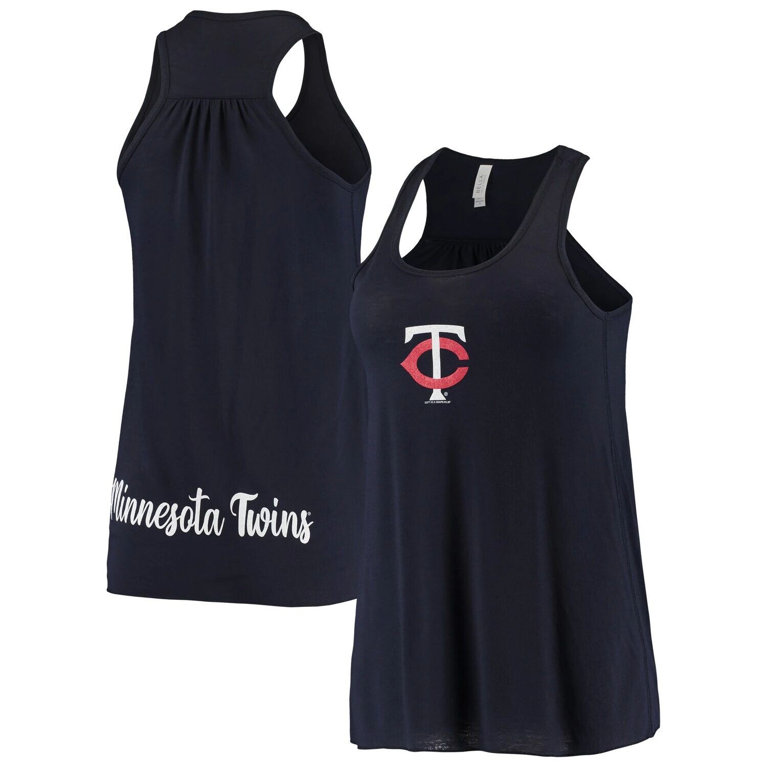 Женская мягкая как виноград темно-синяя майка Minnesota Twins спереди и сзади, Синий
Женская мягкая как виноград темно-синяя майка Minnesota Twins спереди и сзади, Синий