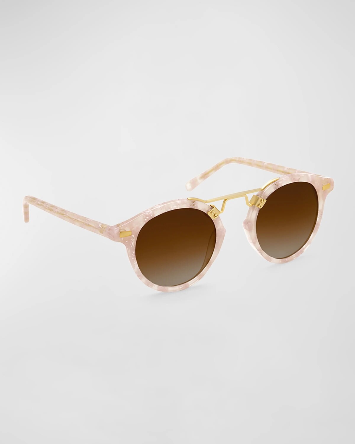 Солнцезащитные очки-авиаторы St Louis из ацетата и металла KREWE, цвет Plaid 18K Rose
Солнцезащитные очки-авиаторы St Louis из ацетата и металла KREWE, цвет Plaid 18K Rose