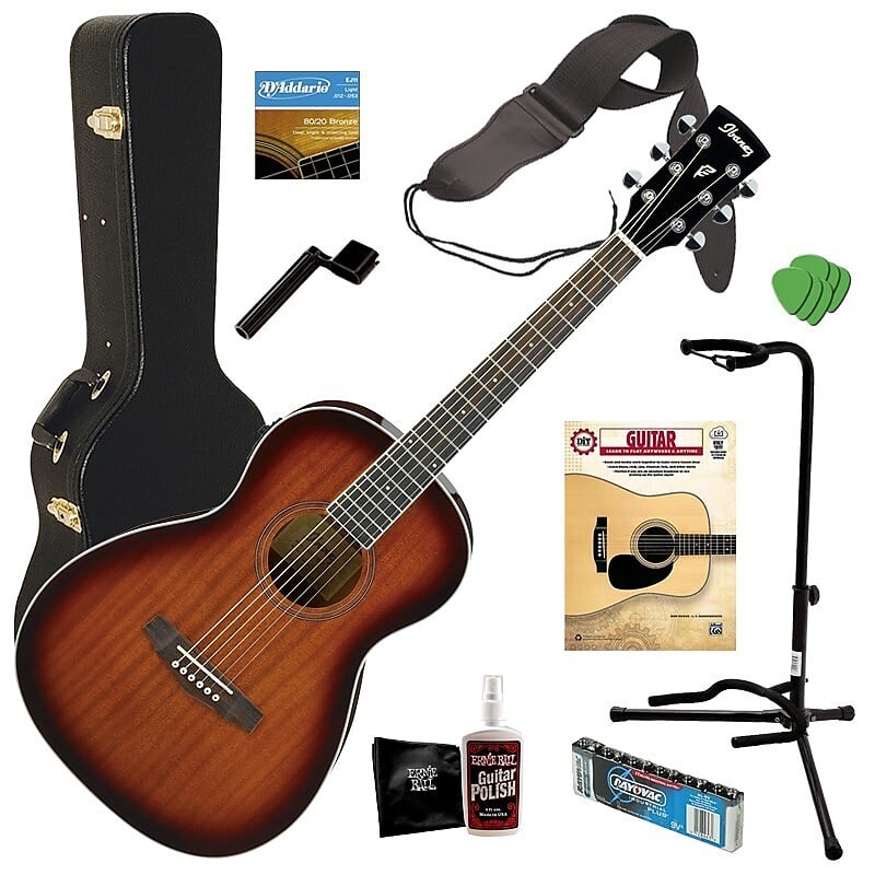 Акустическая гитара Ibanez PN12E Ac/El Guitar - Vintage Mahogany Sunburst COMPLETE GUITAR BUNDLE
Акустическая гитара Ibanez PN12E Ac/El Guitar - Vintage Mahogany Sunburst COMPLETE GUITAR BUNDLE