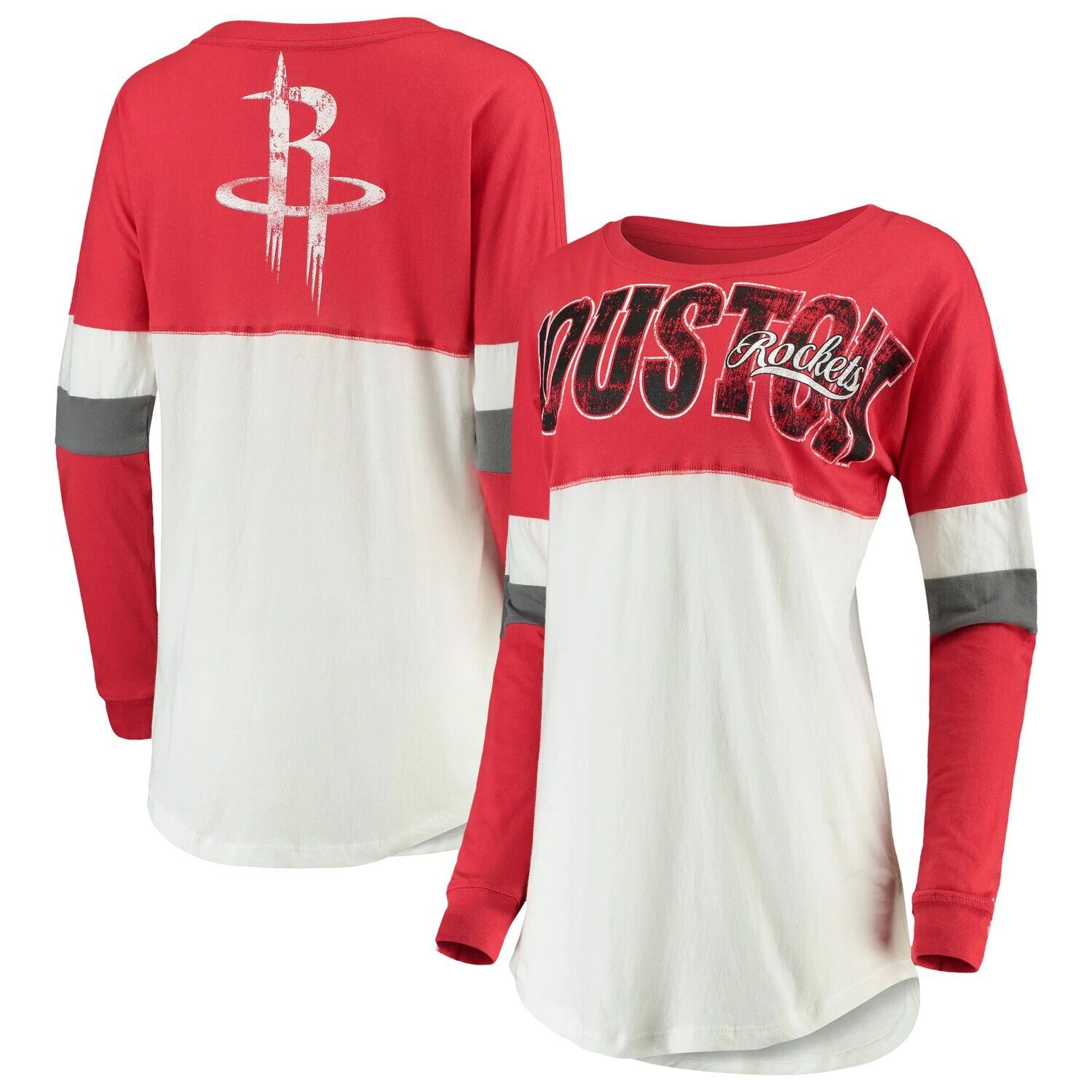 Женская белая/красная футболка New Era Houston Rockets Baby Jersey с длинными рукавами и контрастным круглым вырезом New Era
Женская белая/красная футболка New Era Houston Rockets Baby Jersey с длинными рукавами и контрастным круглым вырезом New Era