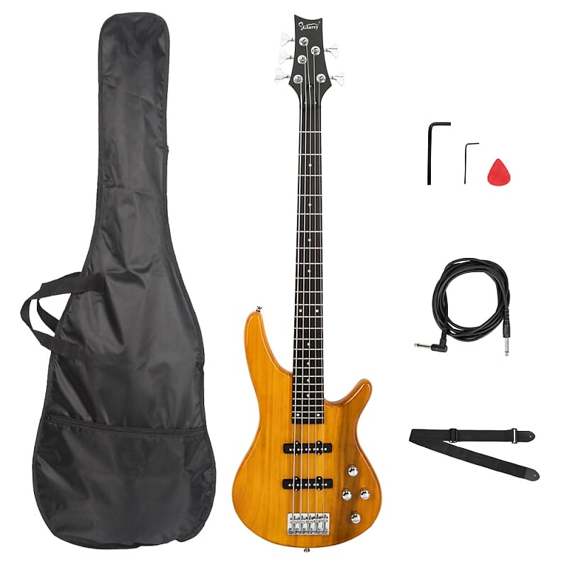 Басс гитара Glarry GIB Electric 5 String Bass Guitar Full Size Bag Strap Pick Connector Wrench Tool 2020s - Transparent Yellow
Басс гитара Glarry GIB Electric 5 String Bass Guitar Full Size Bag Strap Pick Connector Wrench Tool 2020s - Transparent Yellow