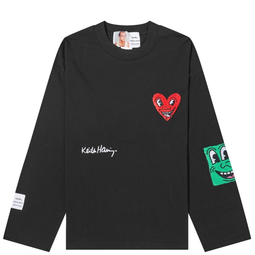 Jungles Jungles x Keith Haring Футболка из синели с длинными рукавами Haring, черный
Jungles Jungles x Keith Haring Футболка из синели с длинными рукавами Haring, черный