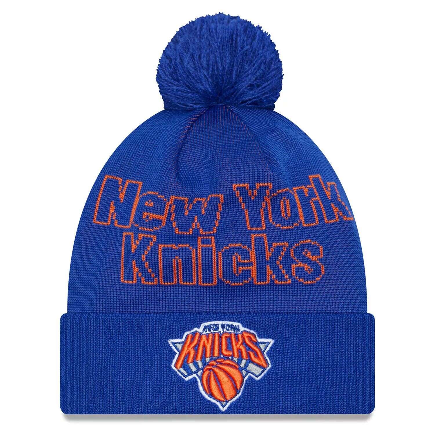 Мужская синяя вязаная шапка с манжетами и помпоном New Era New York Knicks 2023 NBA Draft
Мужская синяя вязаная шапка с манжетами и помпоном New Era New York Knicks 2023 NBA Draft