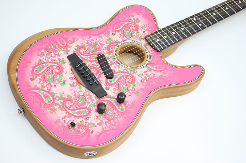 Акустическая гитара Fender American Acoustasonic Telecaster, Limited Edition Pink Paisley
Акустическая гитара Fender American Acoustasonic Telecaster, Limited Edition Pink Paisley